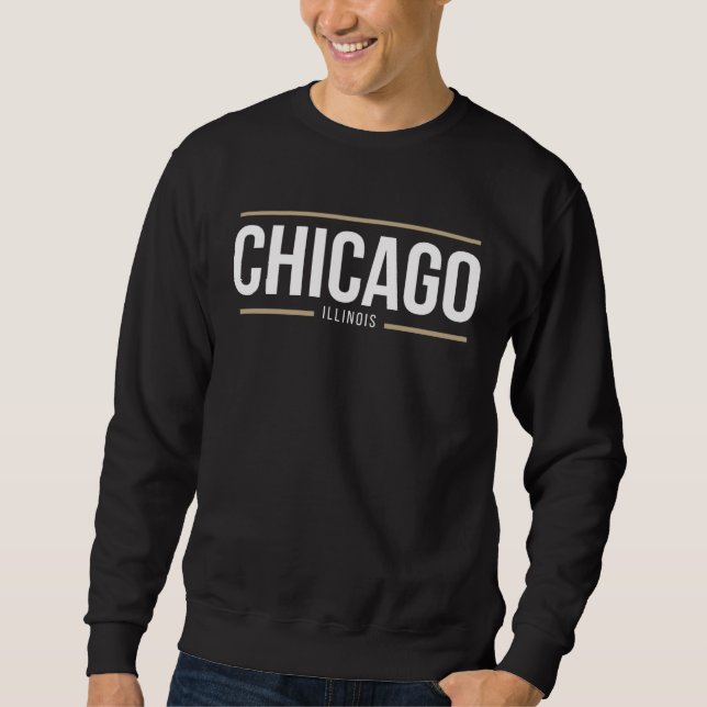 Sweatshirt Chicago Illinois Windy City Chi Town Cook County (Devant)
