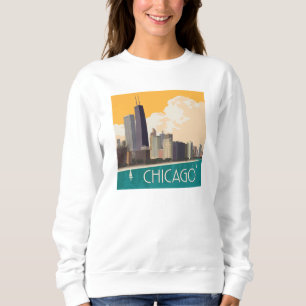 Sweatshirt Chicago   Skyline moderne