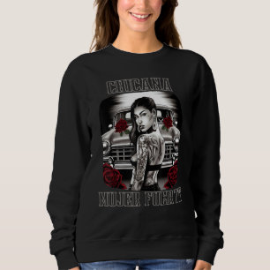 Sweatshirt Chicana Chola Style Lowrider Vêtements Mexicains A