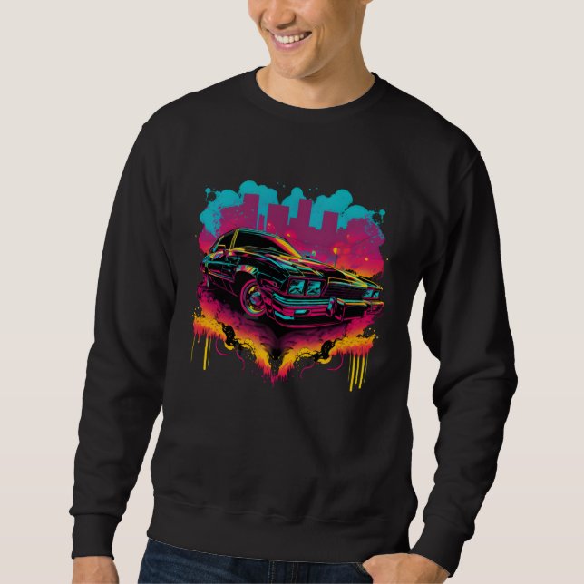 Sweatshirt Chicano Soul Lowrider Oldies Car Clothing Low Slow (Devant)