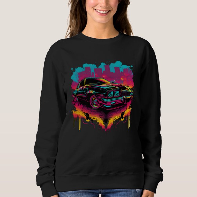 Sweatshirt Chicano Soul Lowrider Oldies Car Clothing Low Slow (Devant)
