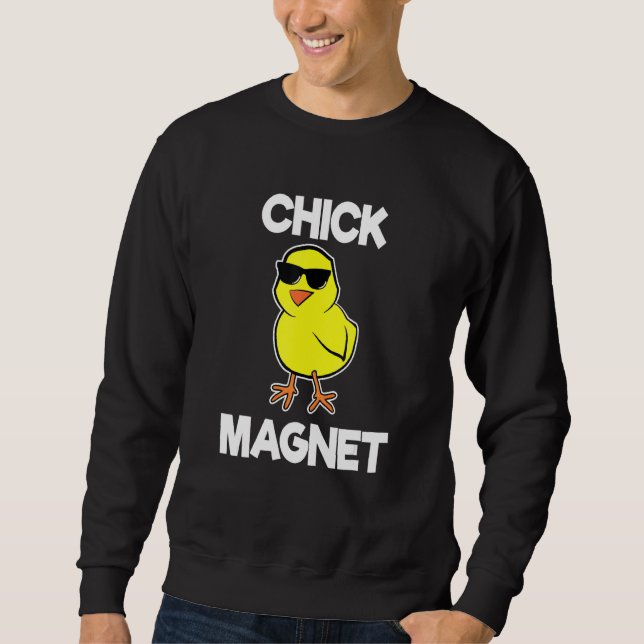 Sweatshirt Chick Magne Garçons Enfants Cool de Pâques poussin (Devant)