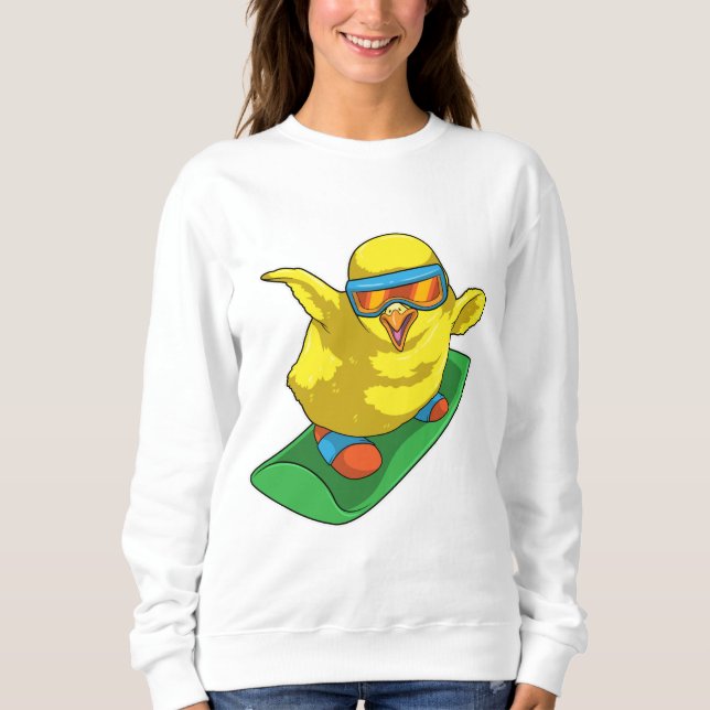 Sweatshirt Chick Snowboard Snowboard (Devant)