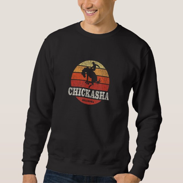 Sweatshirt Chickasha OK Pays Vintage Western Retro (Devant)