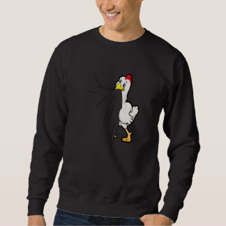 Sweatshirt Chicken Biting  Cute Chicken Animal Chicken