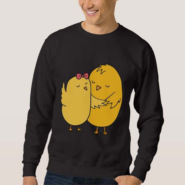 Sweatshirt Chicken Couples Wedding Anniversary   (Devant)