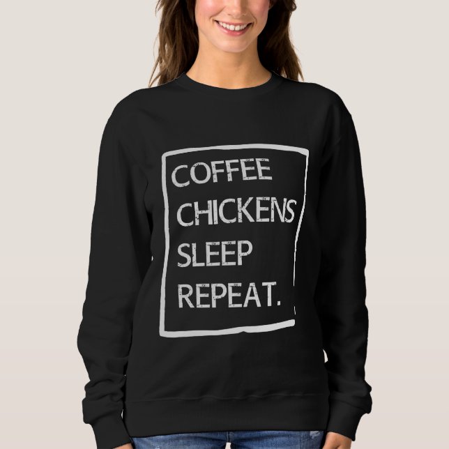 Sweatshirt Chicken Farmer Lover Chicken Egg   (Devant)