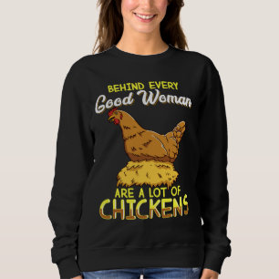 Sweatshirt Chicken for Women Lots of Chickens