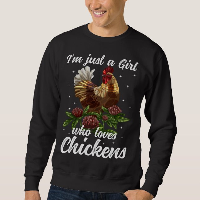 Sweatshirt Chicken Girl Chicken Owner Chicken Mom Chicken Far (Devant)