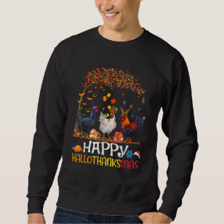 Sweatshirt Chicken Halloween Happy