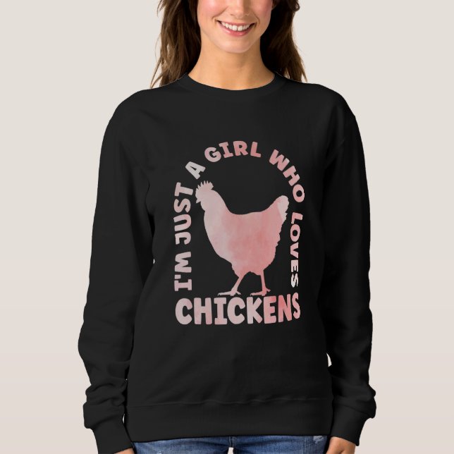 Sweatshirt Chicken Outfit for Chicken Hen Lovers Apparel Wome (Devant)