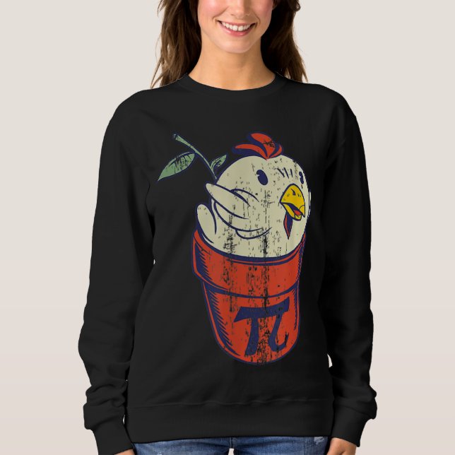 Sweatshirt Chicken Pot PI Day Men Women Kids Math  Teacher (Devant)