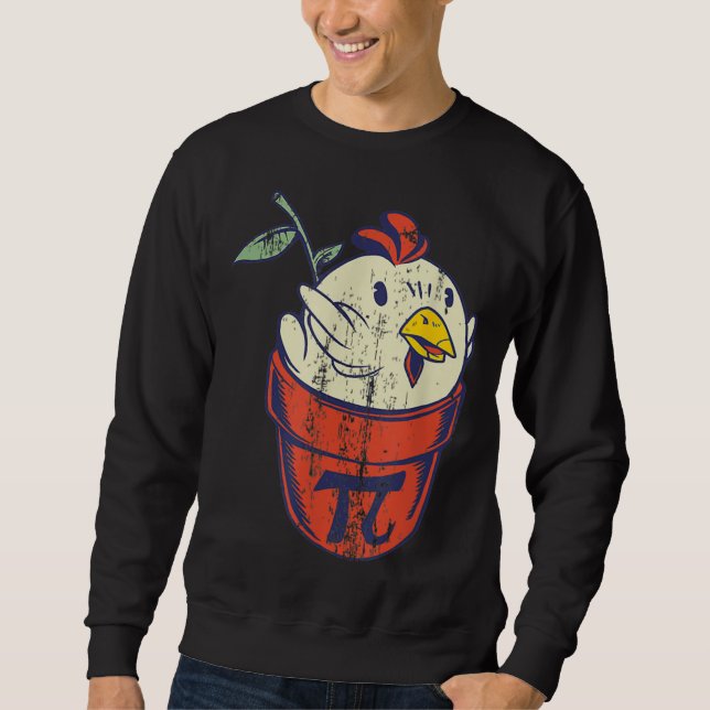 Sweatshirt Chicken Pot PI Day Men Women Kids Math  Teacher (Devant)