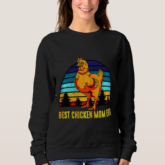 Sweatshirt Chicken Retro Poultry Farmer   (Devant)