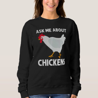 Sweatshirt Chicken Rooster  Men Women Boys Girls Kids