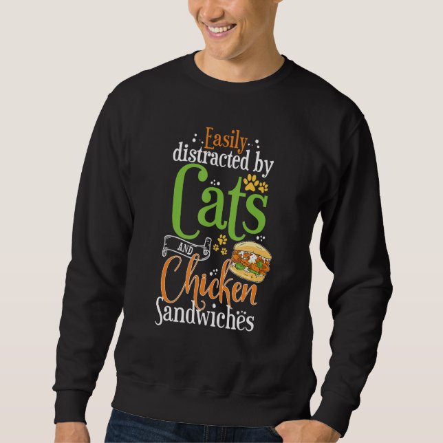 Sweatshirt Chicken Sandwich  Cats and Chicken Burger (Devant)