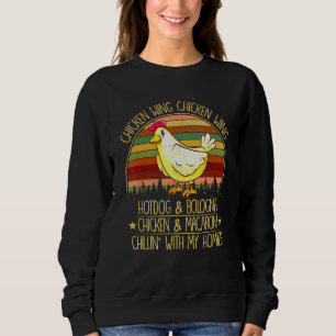 Sweatshirt Chicken Wing Chicken Wing Hot Dog Bologna Virale D