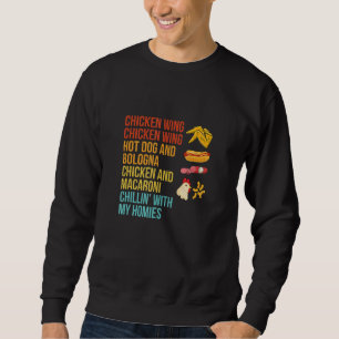 Sweatshirt Chicken Wing Chicken Wing Hot Dog Et Bologne