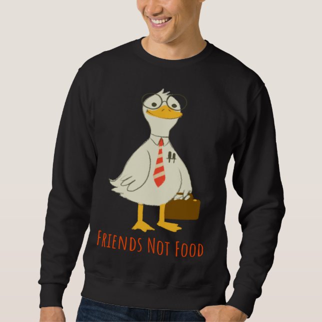 Sweatshirt Chickens Are Friends Not Food  Cute Vegans & Veget (Devant)