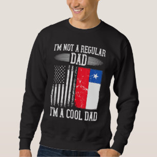 Sweatshirt Chielan American Flag Chili Racines papa