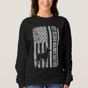 Sweatshirt Chien à drapeau américain malinois