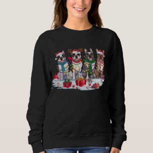 Sweatshirt Chien à rames de Noël