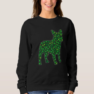 Sweatshirt Chien à taureaux français mignon Saint Patrick Chi