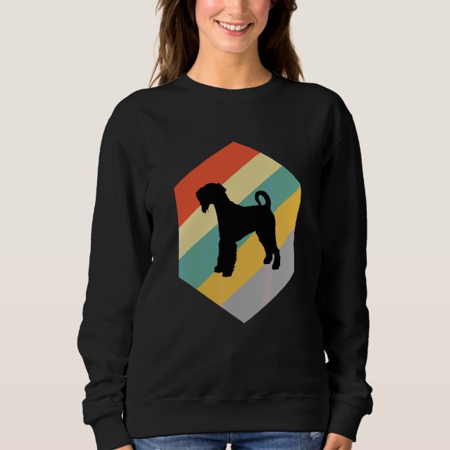 Sweatshirt Chien Airedale Design Vintage (Devant)