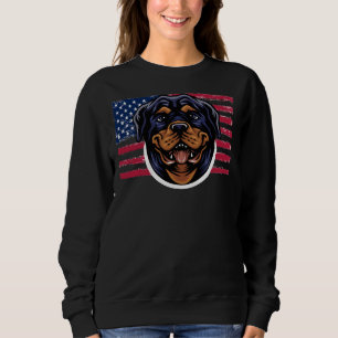 Sweatshirt Chien américain Rottweiler avec Arrière - plan A