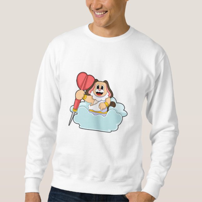 Sweatshirt Chien aux fléchettes avec Dart (Devant)