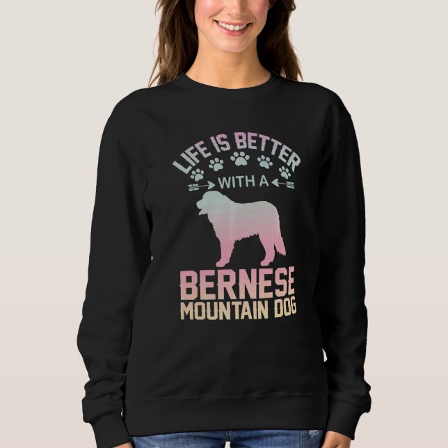 Sweatshirt Chien avec Bernese Mountain Dog 1 (Devant)
