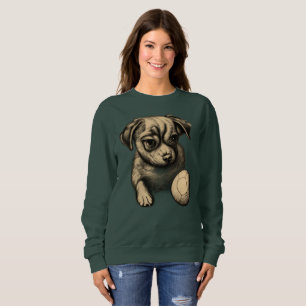 Sweatshirt Chien avec sa balle Cute Animal Lover design