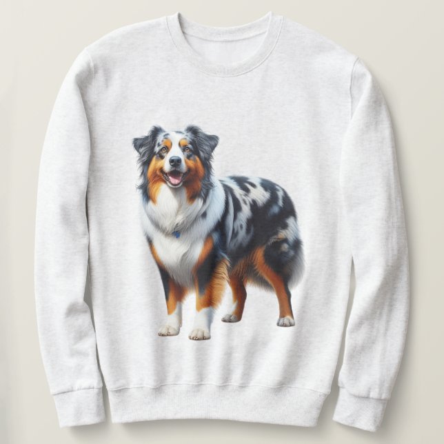 Sweatshirt Chien berger australien (Design devant)
