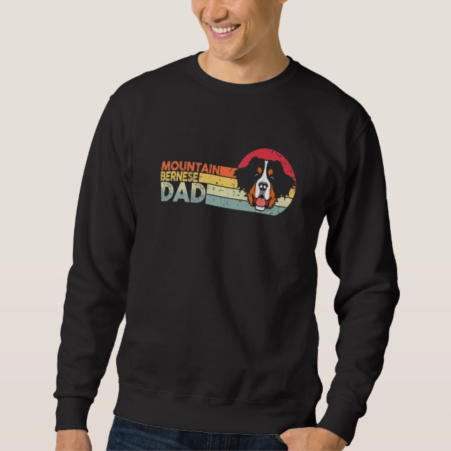 Sweatshirt Chien Berner Papa Vintage Bernese Mountain Papa (Devant)