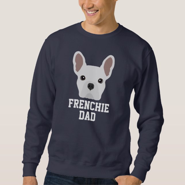 Sweatshirt Chien blanc de France papa (Devant)