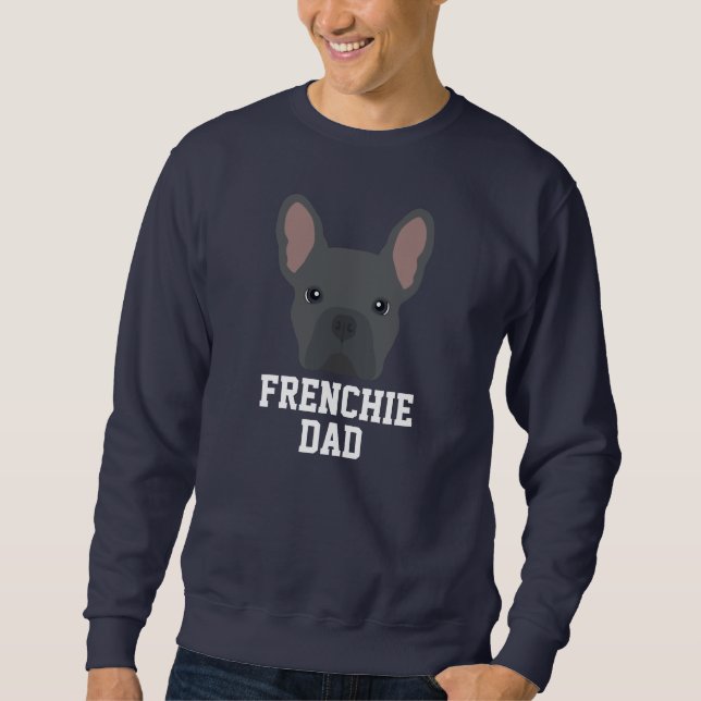 Sweatshirt Chien bleu français papa (Devant)