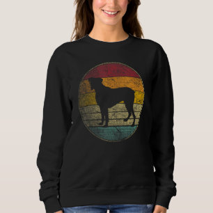 Sweatshirt Chien Boxer Vintage Distressed Style Rétro 70s 80s