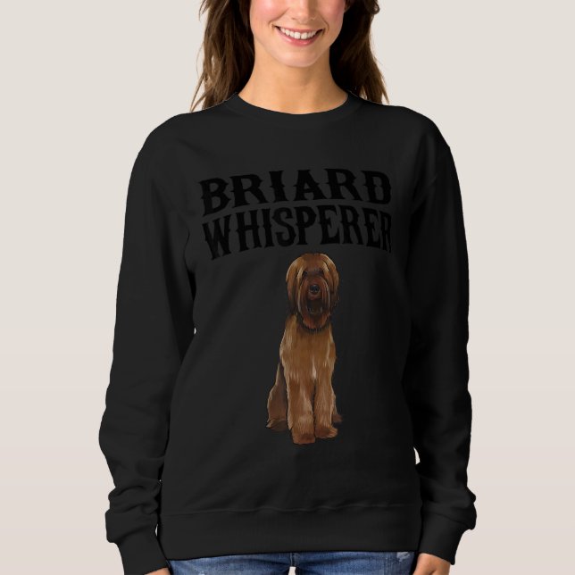 Sweatshirt Chien Briard Wisperer (Devant)