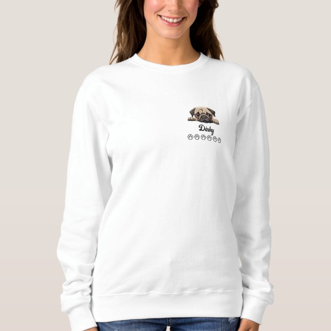 Sweatshirt Chien carlin (Devant)