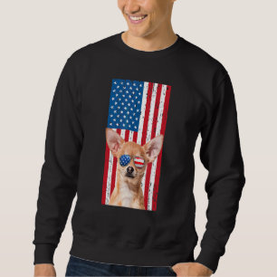 Sweatshirt Chien Chihuahua pour hommes garçons Marron Chiwawa