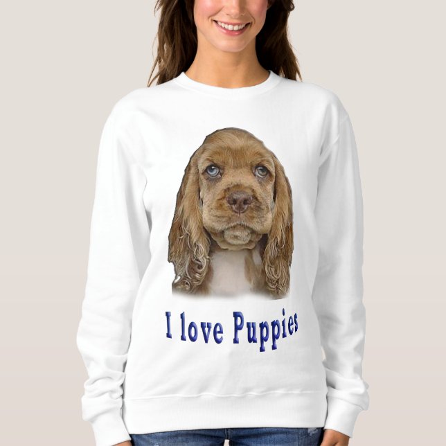 Sweatshirt Chien chiot (Devant)