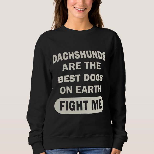 Sweatshirt Chien chiot Dachshund (Devant)