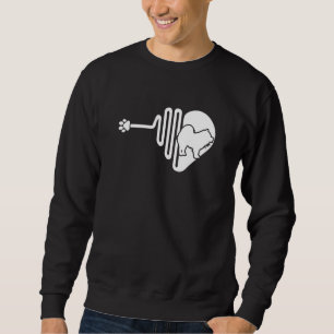 Sweatshirt Chien Chow Chow Battement de coeur de patte Propri