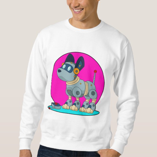 Sweatshirt Chien comme robot (Devant)
