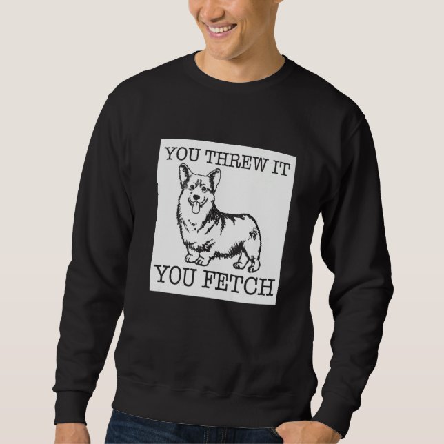 Sweatshirt chien Corgi gallois de Pembroke (Devant)