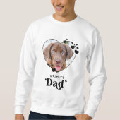 Sweatshirt Chien DAD Personalized Heart Amoureux des chiens P (Devant)