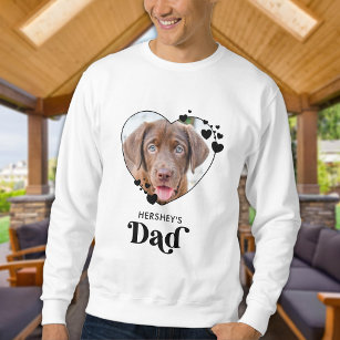 Sweatshirt Chien DAD Personalized Heart Amoureux des chiens P