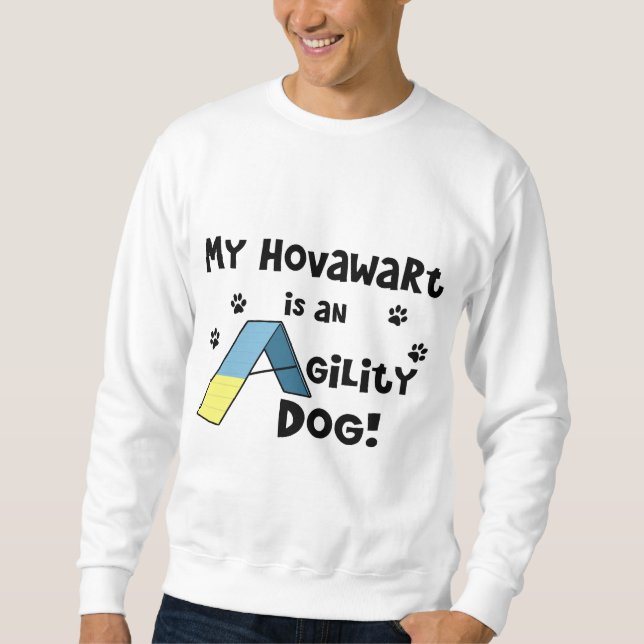 Sweatshirt Chien d'agilité de Hovawart (Devant)