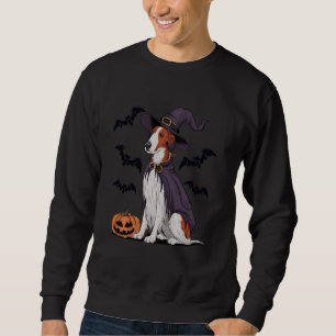 Sweatshirt Chien de Borzoi Halloween Costume Citrouille chauv