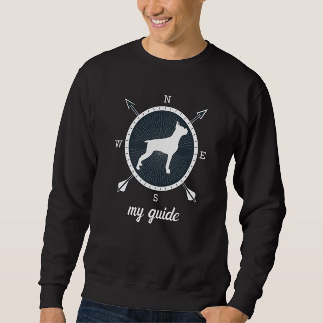 Sweatshirt Chien de boxe allemand Retro 4 (Devant)